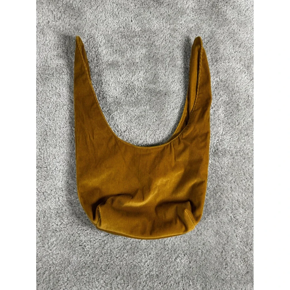 Merit Corduroy Hobo Bag Mustard Yellow Ochre Slouchy Shoulder Bag Minimalist